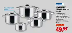 Lidl SILVERCREST Edelstahl-Topf-Set, 5-teilig Angebot