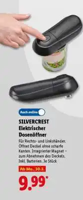 Lidl SILVERCREST Elektrischer Dosenöffner Angebot