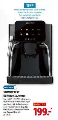 Lidl SILVERCREST Kaffeevollautomat Angebot