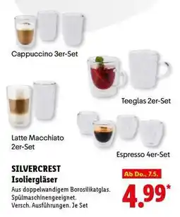 Lidl SILVERCREST Isoliergläser Angebot