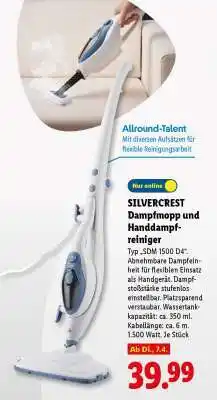 Lidl SILVERCREST Dampfmopp und Handdampf-reiniger Angebot