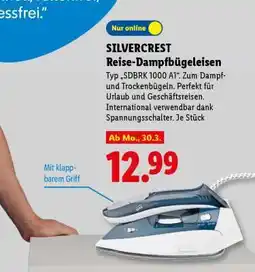 Lidl SILVERCREST Reise-Dampfbügeleisen Angebot