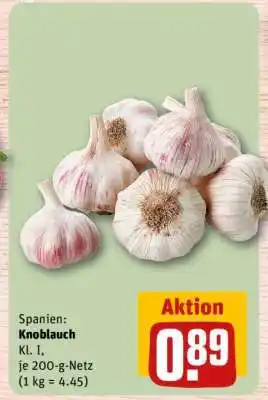 REWE Knoblauch Angebot