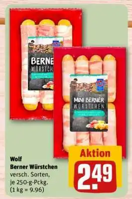REWE Wolf Berner Würstchen Angebot