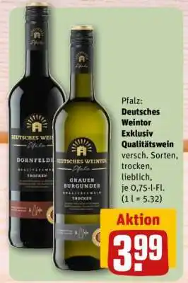 REWE Deutsches Weintor Exklusiv Qualitätswein Angebot