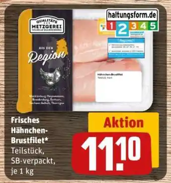 REWE Frisches Hähnchen-Brustfilet Angebot