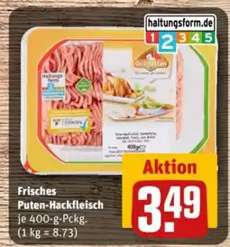 REWE Frisches Puten- hackfleisch Angebot