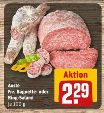 REWE Aoste Frz. Baguette- oder Ring-Salami Angebot