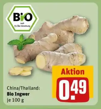 REWE Bio-Ingwer Angebot
