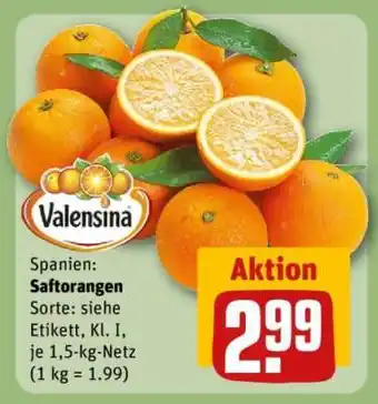 REWE Saftorangen Angebot