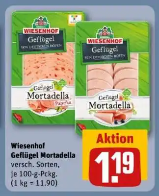 REWE Wiesenhof Geflügel Mortadella Angebot