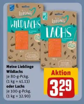 REWE Meine Lieblinge Wildlachs oder Lachs Angebot