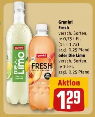 REWE Granini Fresh oder Die Limo Angebot