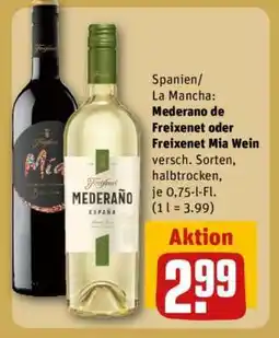 REWE Mederano de Freixenet oder Freixenet Mia Wein Angebot