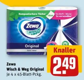 REWE ZEWA Wisch&Weg Original Angebot