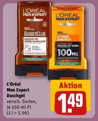 REWE L'ORÉAL Men Expert Duschgel Angebot