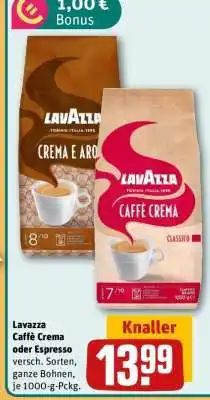 REWE Lavazza Caffe Crema oder Espresso Angebot