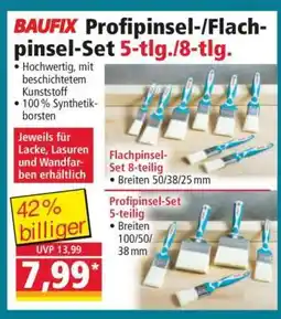 Norma BAUFIX Profipinsel-/Flachpinsel-Set 5-tlg./8-tlg Angebot