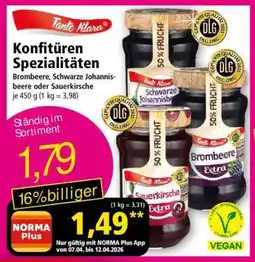 Norma Konfitüren Spezialitäten Angebot