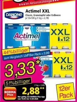 Norma Actimel XXL Angebot