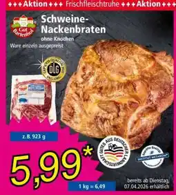 Norma Schweine- nackenbraten Angebot