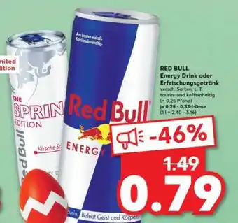 Kaufland RED BULL Energy Drink oder Erfrischungsgetränk Angebot