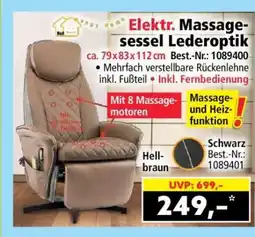 Norma Elektr. Massagesessel Lederoptik Angebot