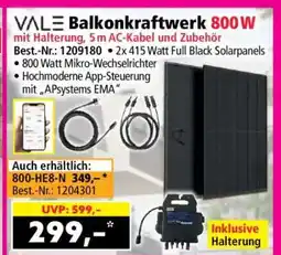 Norma VALE Balkonkraftwerk 800W Angebot