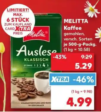 Kaufland Melitta Kaffee Angebot