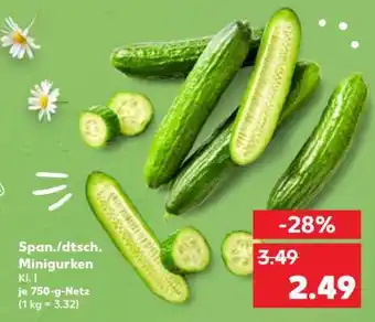 Kaufland Span./dtsch. Minigurken Angebot