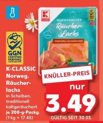Kaufland K-CLASSIC Norweg. Räucherlachs Angebot