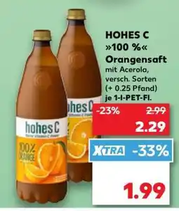 Kaufland HOHES C 100 % Orangensaft Angebot