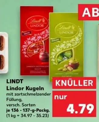 Kaufland LINDT Lindor Kugeln Angebot
