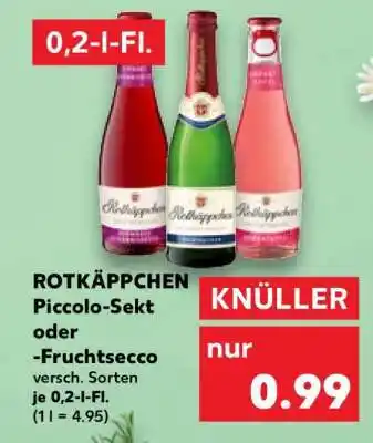 Kaufland ROTKÄPPCHEN Piccolo-Sekt oder -Fruchtsecco Angebot
