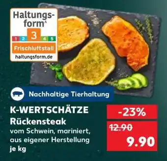 Kaufland K-WERTSCHÄTZE Rückensteak Angebot