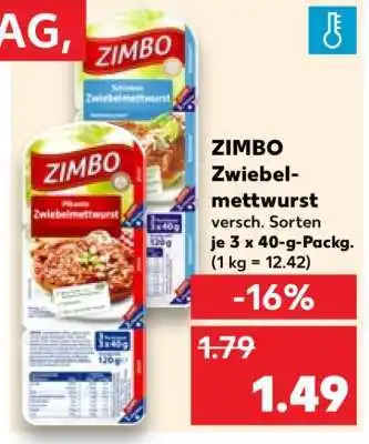 Kaufland Zimbo Zwiebelmettwurst Angebot
