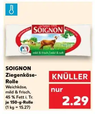 Kaufland SOIGNON Ziegenkäse- Rolle Angebot