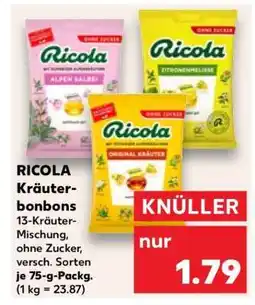 Kaufland RICOLA Kräuterbonbons Angebot