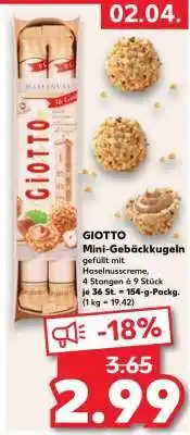 Kaufland GIOTTO Mini-Gebäckkugeln Angebot