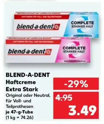 Kaufland BLEND-A-DENT Haftcreme Extra Stark Angebot