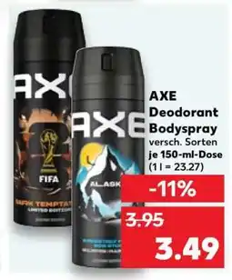 Kaufland Axe Deodorant Bodyspray Angebot