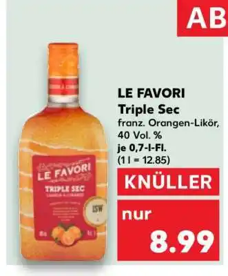 Kaufland Le Favori Triple Sec Angebot