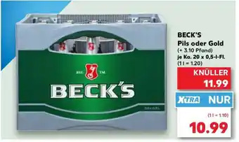 Kaufland BECK'S Pils oder Gold Angebot