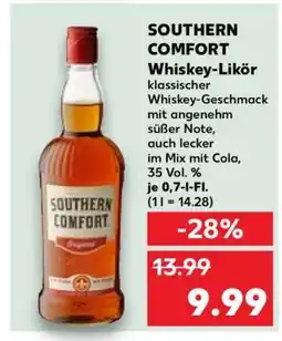 Kaufland SOUTHERN COMFORT Whiskey-Likör Angebot