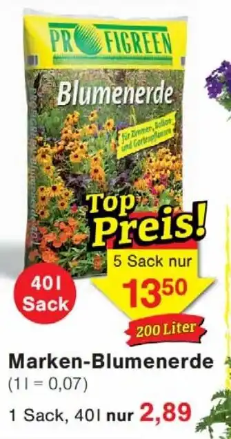 Wiglo Wunderland PROFIGREEN Marken-Blumenerde Angebot