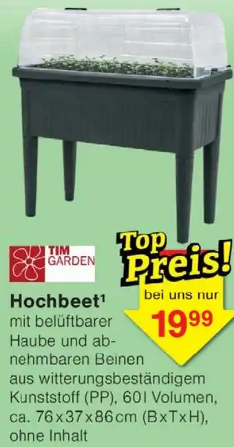 Wiglo Wunderland TIM GARDEN Hochbeet Angebot