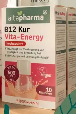 Rossmann Altapharma B12 Kur Vita-Energy hochdosiert Angebot