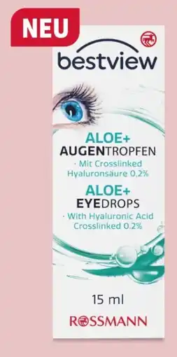 Rossmann Bestview Augentropfen Aloe+ Angebot