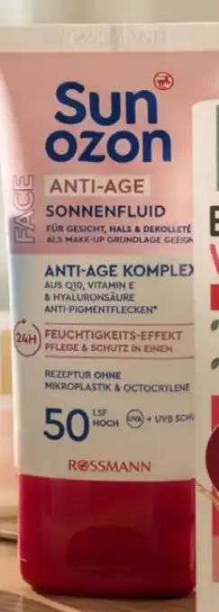 Rossmann Sunozon Sonnenfluid Anti-Age LSF 50 Angebot
