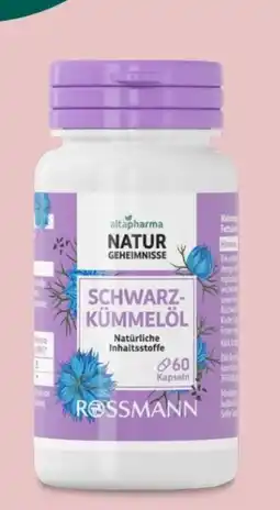 Rossmann Altapharma Schwarzkümmelöl Angebot